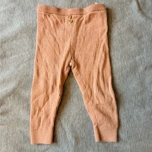 Zara Kids Ribbed Brown Leggings
